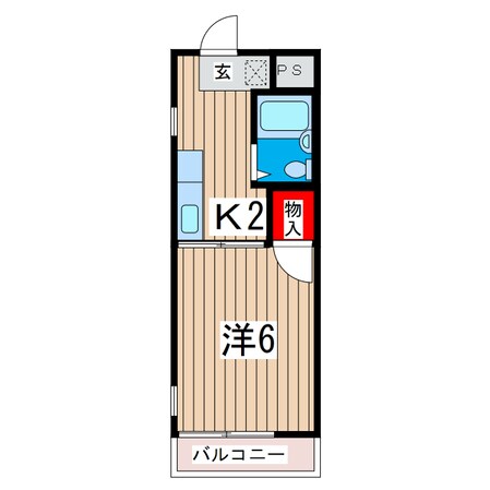 油縄子第2ハイツの物件間取画像